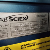 Sciex QTOF 6600 triple TOF Mass spectrometer image 0